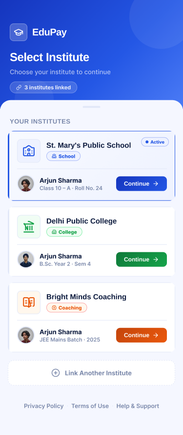 Institute Selection